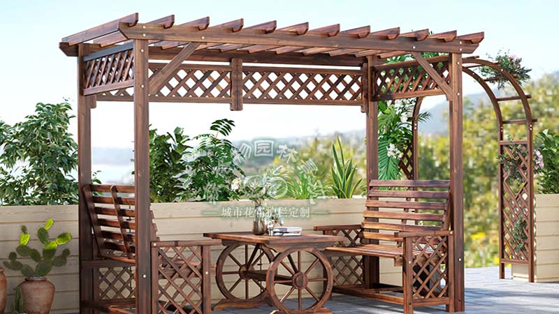 別墅庭院鋁合金葡萄架