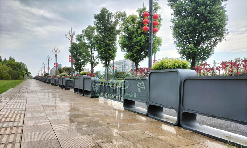 浙江嘉善不銹鋼花箱案例