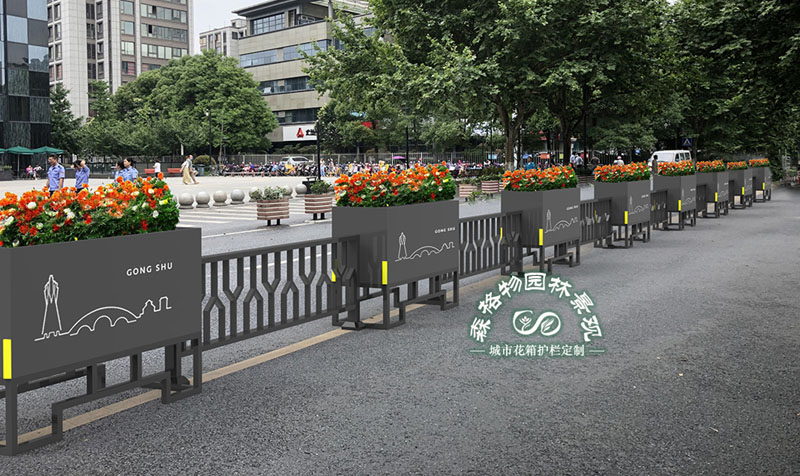 什么是防撞花箱護欄？