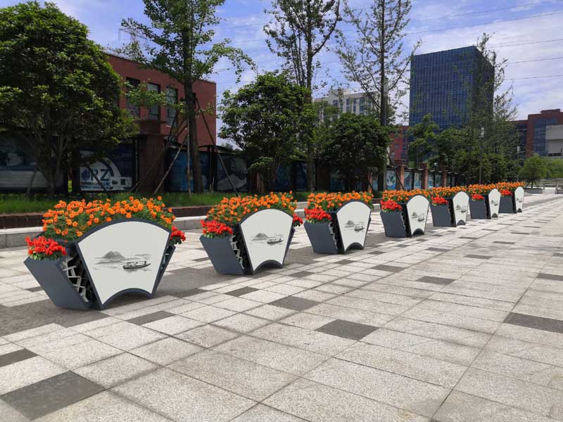 中國風城市道路花箱來襲！