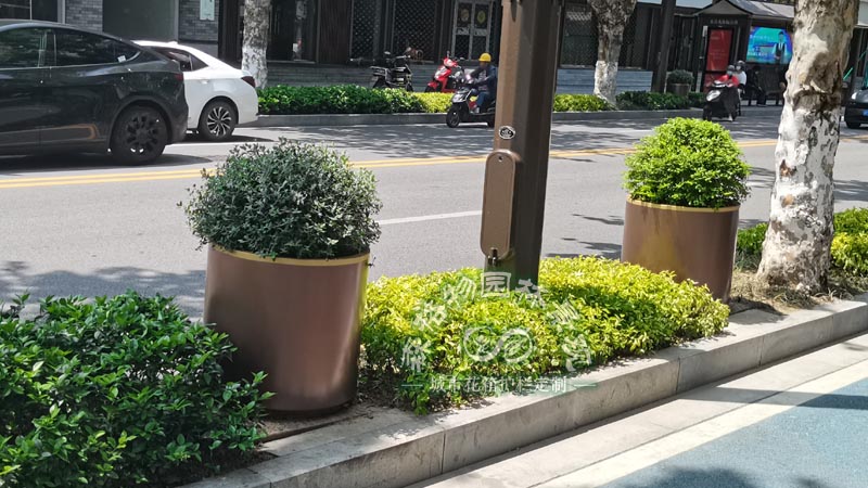 道路花箱打造城市不一樣的美