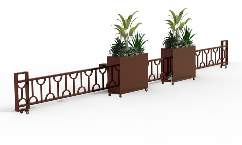 可移動伸縮花箱護欄的常見規格