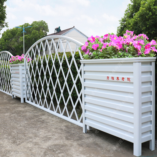 貴州圍墻柵欄鋁合金花箱
