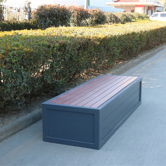 紅河pvc公園花箱座椅