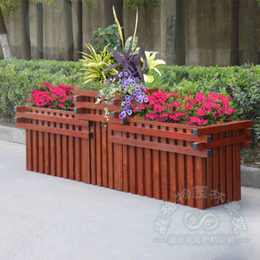 貴州仿木紋鋁合金道路花箱