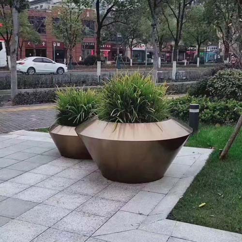 商超異形不銹鋼花箱