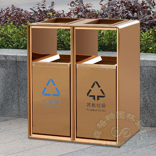 貴州電鍍不銹鋼環衛垃圾箱