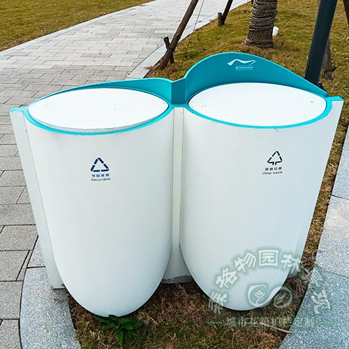 貴州公園創意不銹鋼垃圾桶