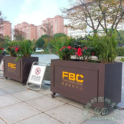 貴州商業(yè)街不銹鋼移動(dòng)花箱
