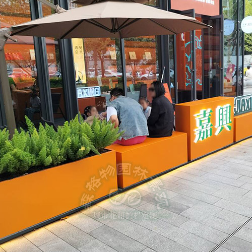 咖啡奶茶店花箱隔斷