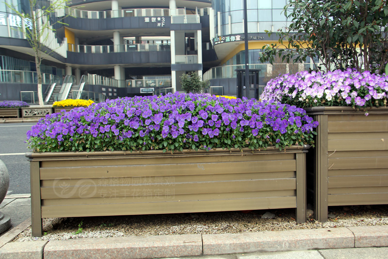 浙江嘉興機非道路隔離花箱案例
