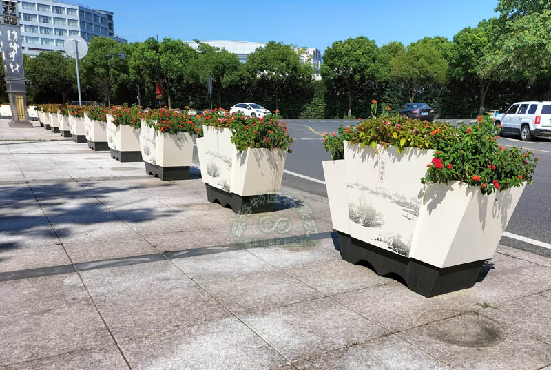 嘉興中心廣場花箱案例