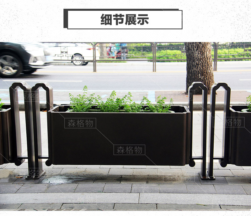 市政道路不銹鋼護(hù)欄花箱
