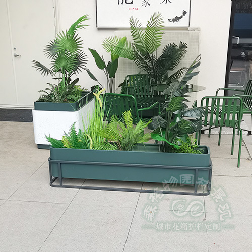 商業街庭院風花箱隔斷