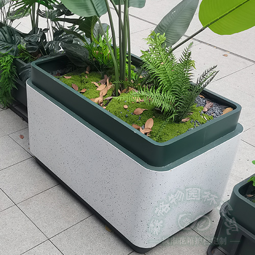 商業街庭院風花箱隔斷