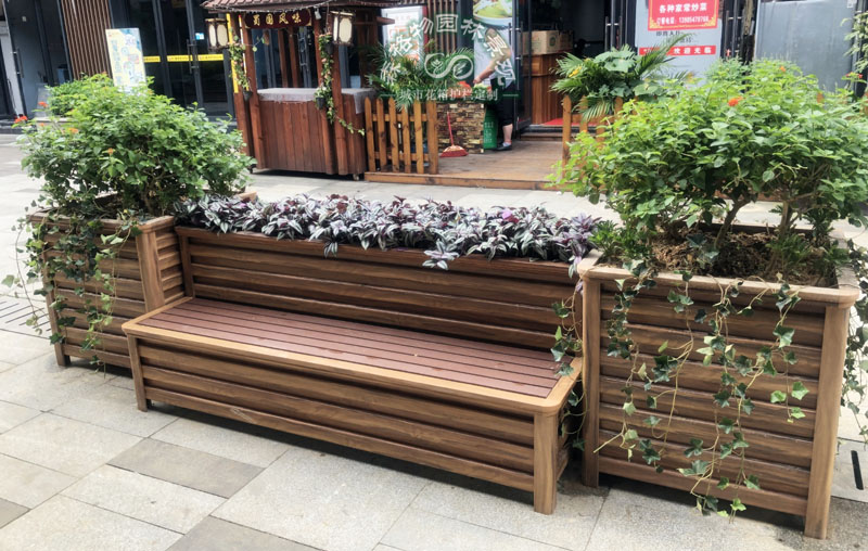 花箱與座椅的完美結(jié)合--花箱座椅