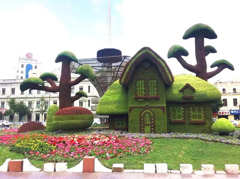 仿真人造綠色雕塑為何如此火爆？的優點是什么？